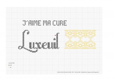 Point de croix – « J’aime ma cure à Luxeuil »