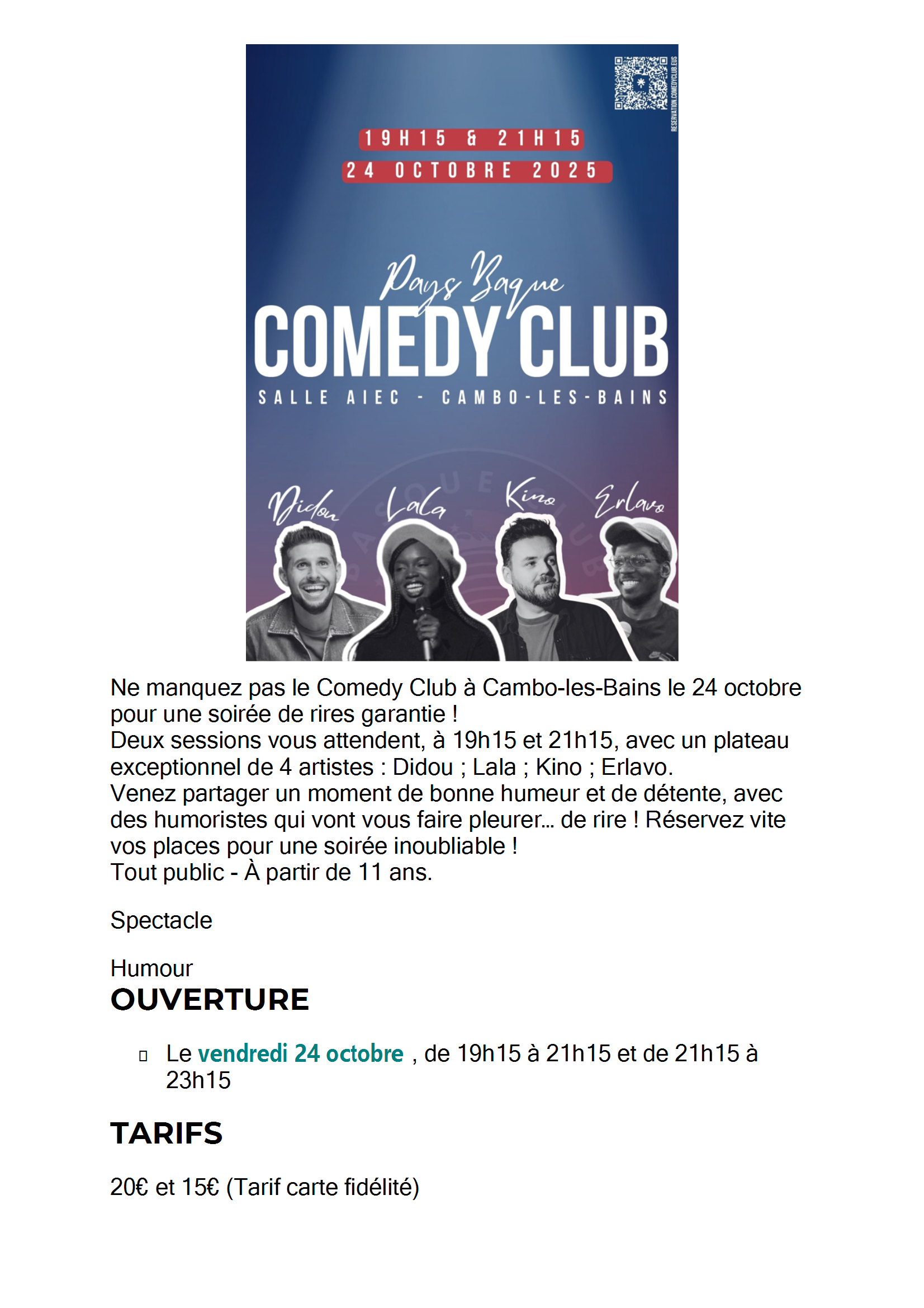 COMEDY CLUB