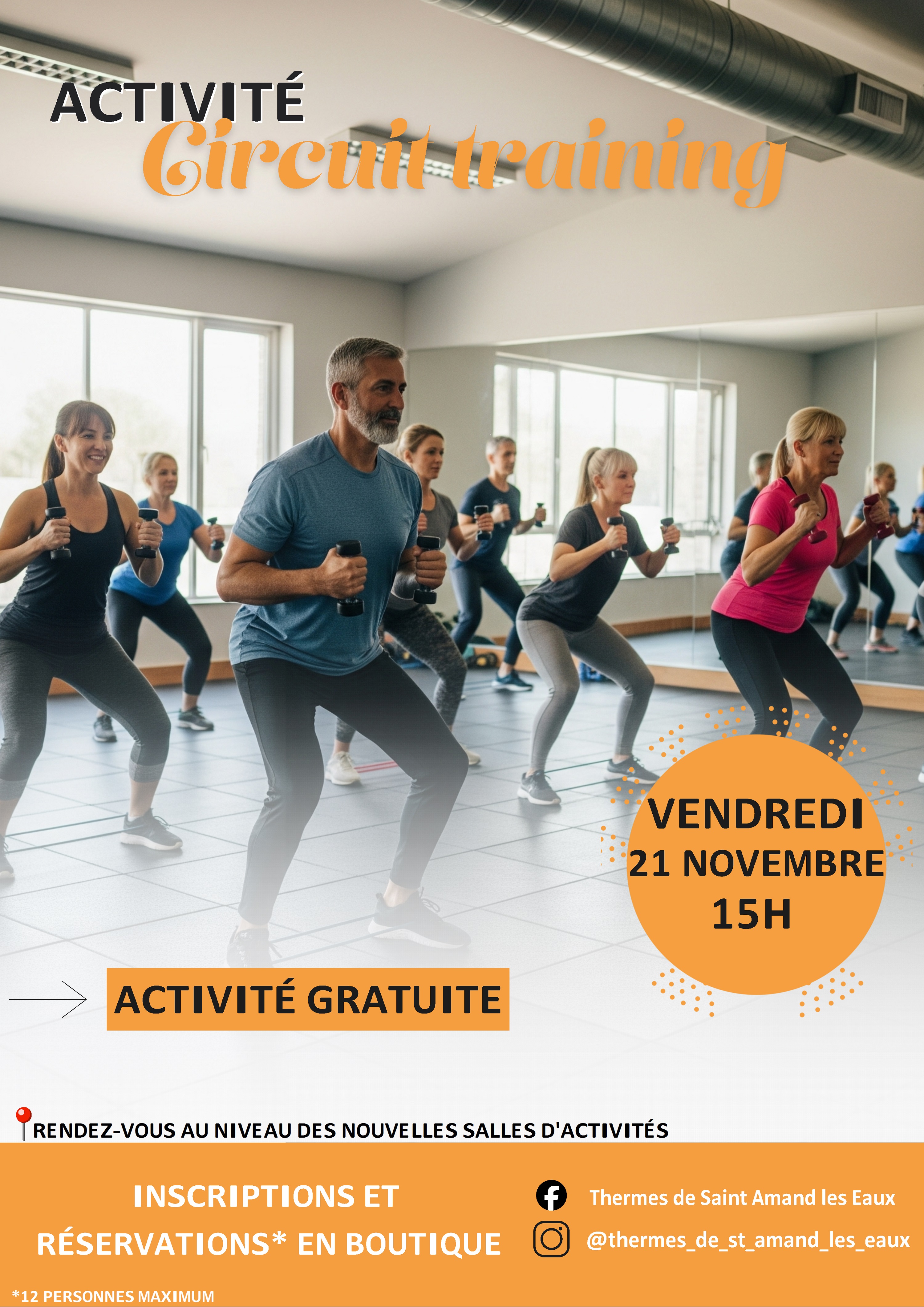 ACTIVITE NOVEMBRE: CIRCUIT TRAINING