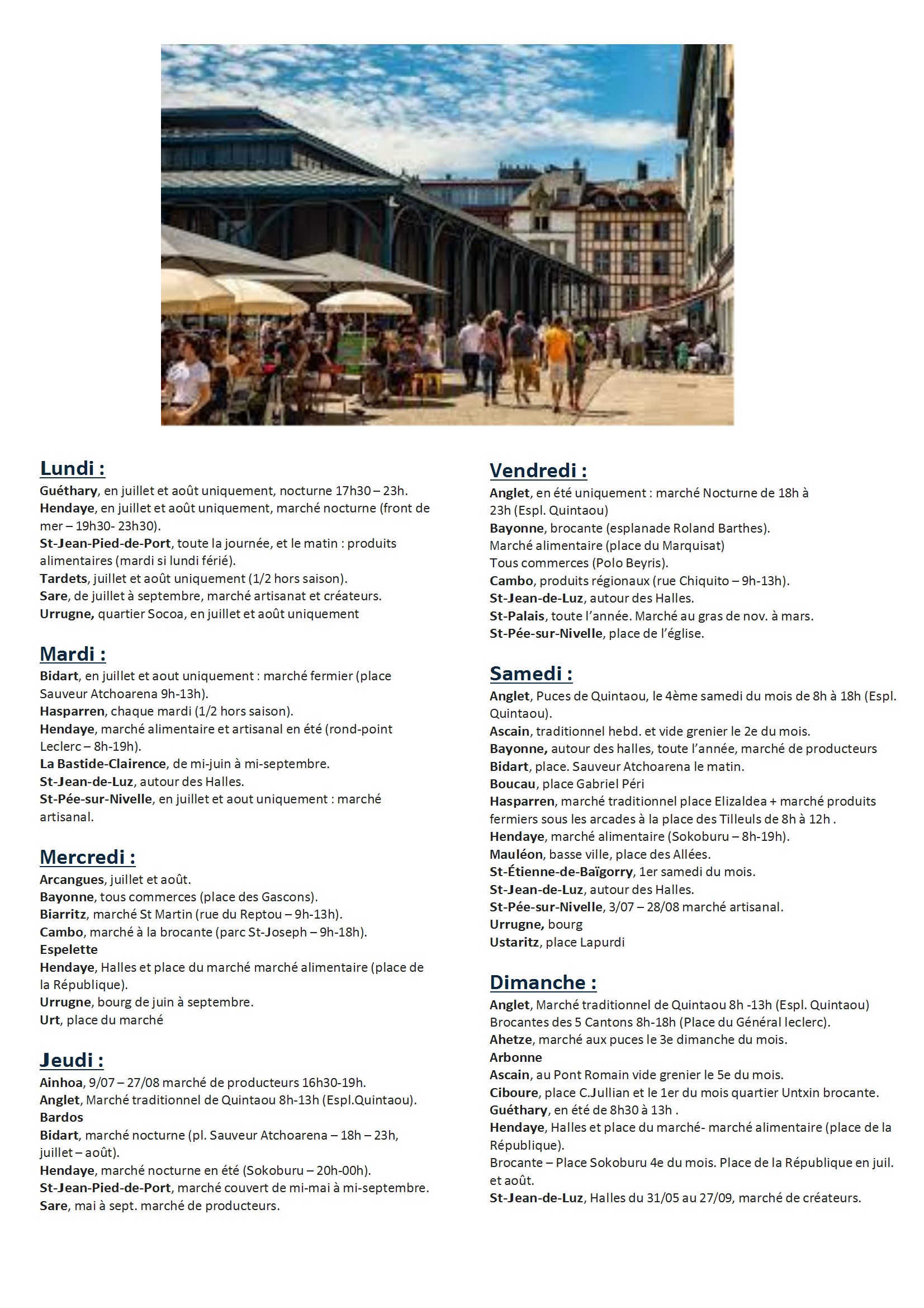 LES MARCHES DU PAYS BASQUE