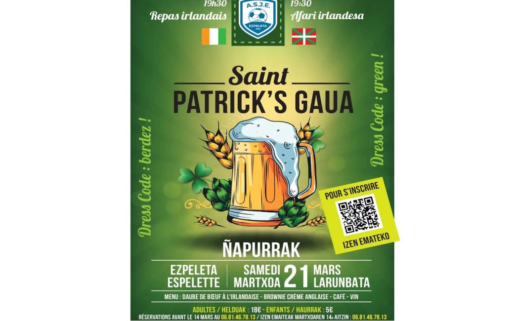 SAINT PATRICK A ESPELETTE