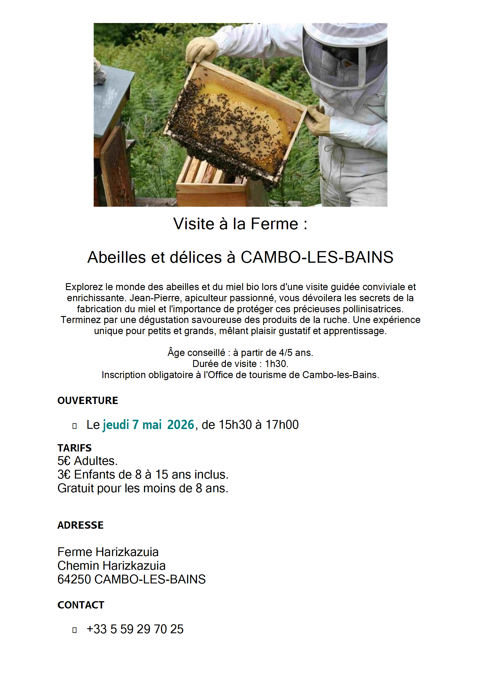 VISITE A LA FERME