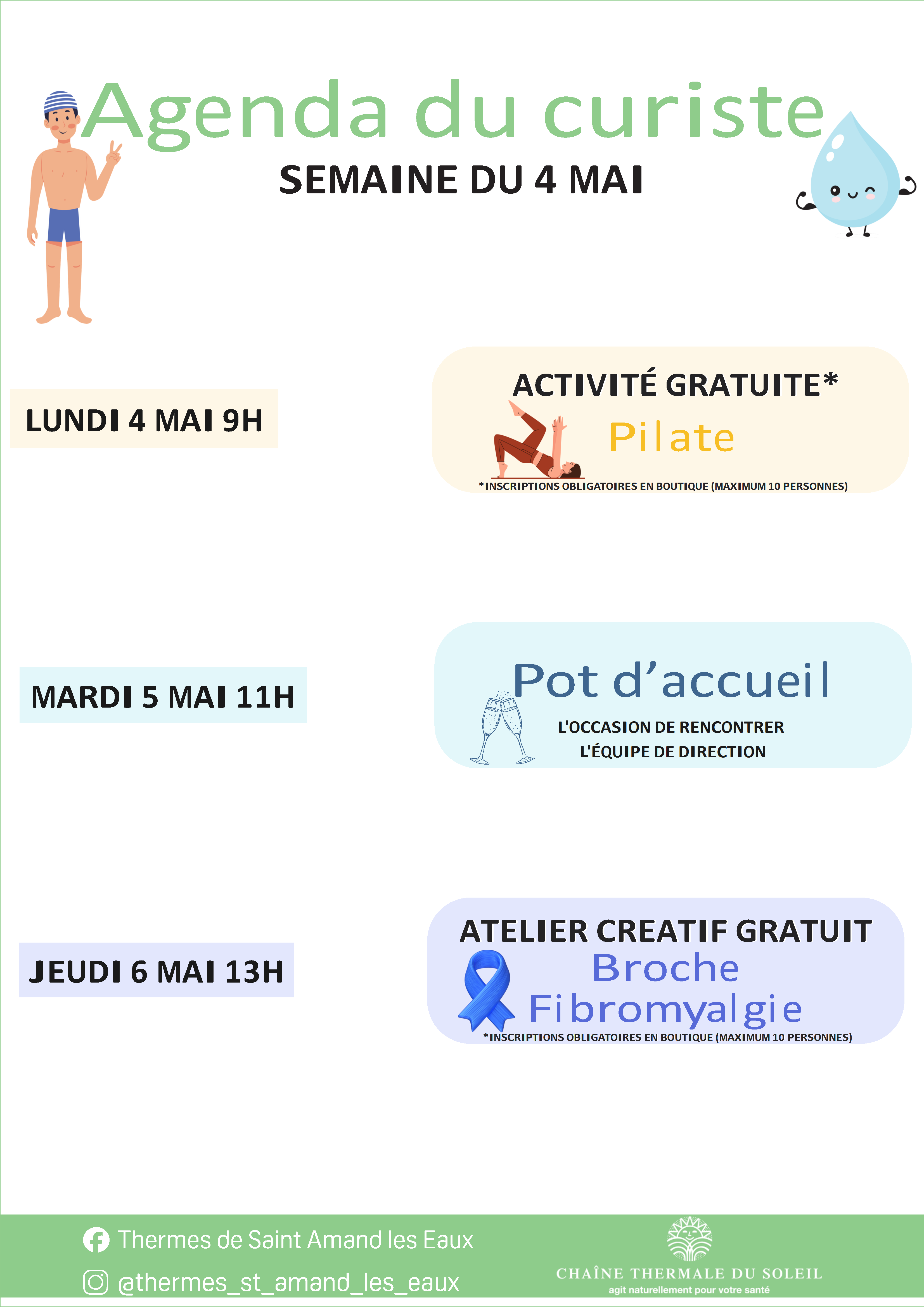 ACTIVITES DE LA SEMAINE DU 4 MAI