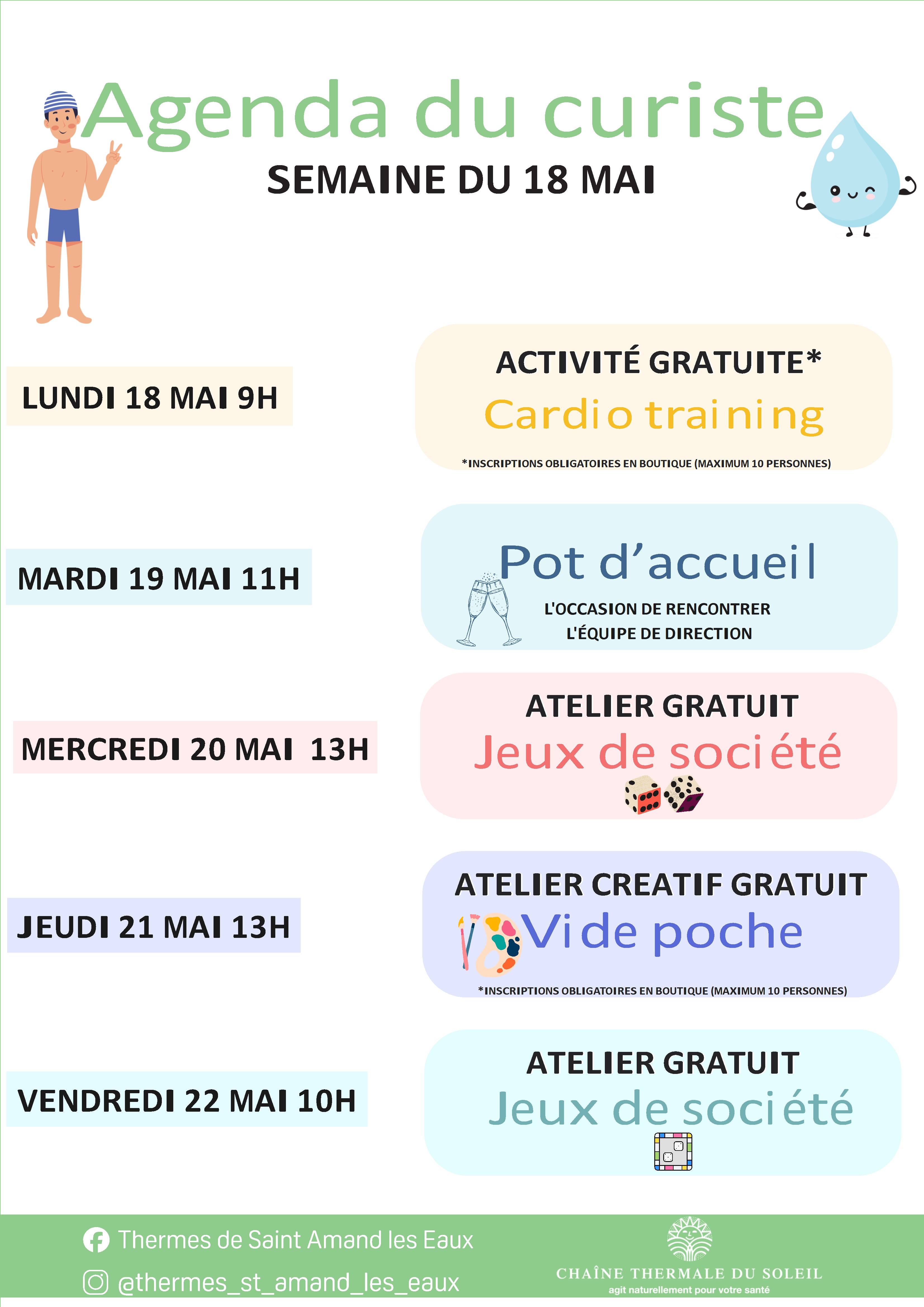 ACTIVITES SEMAINE DU 18 MAI