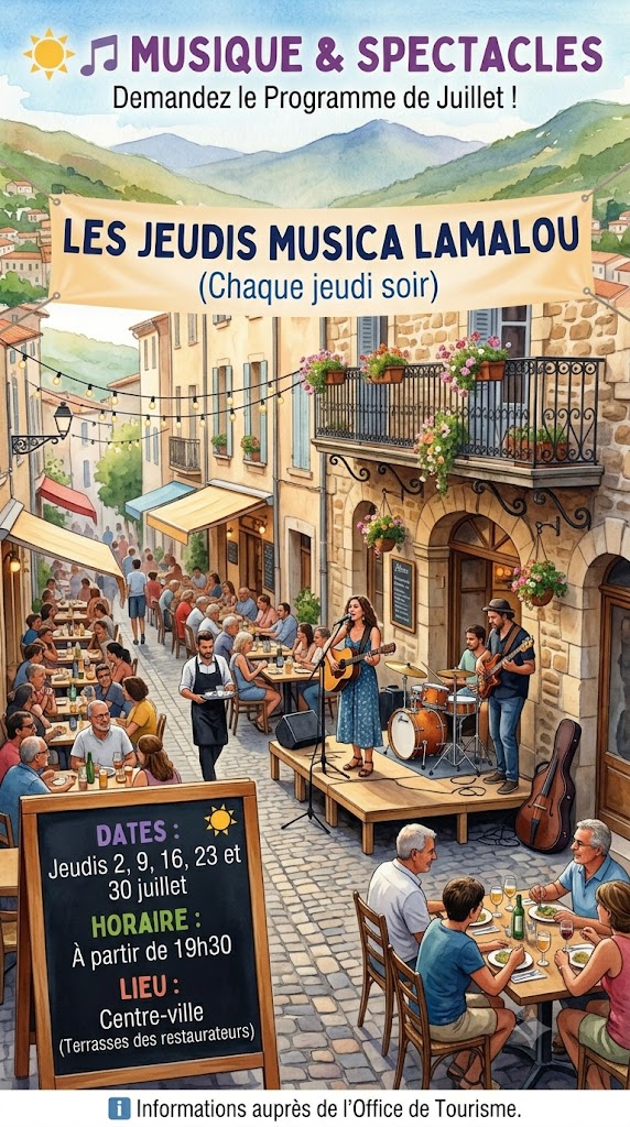 SPECTACLES MUSICAUX A LAMALOU