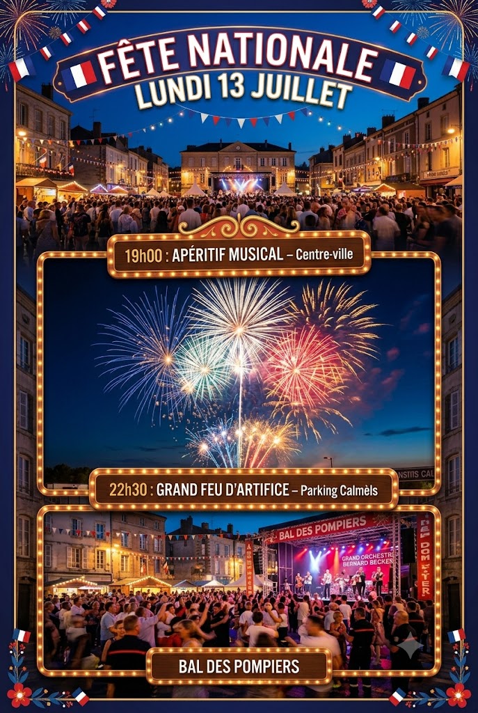 FETE NATIONALE 13 JUILLET A LAMALOU