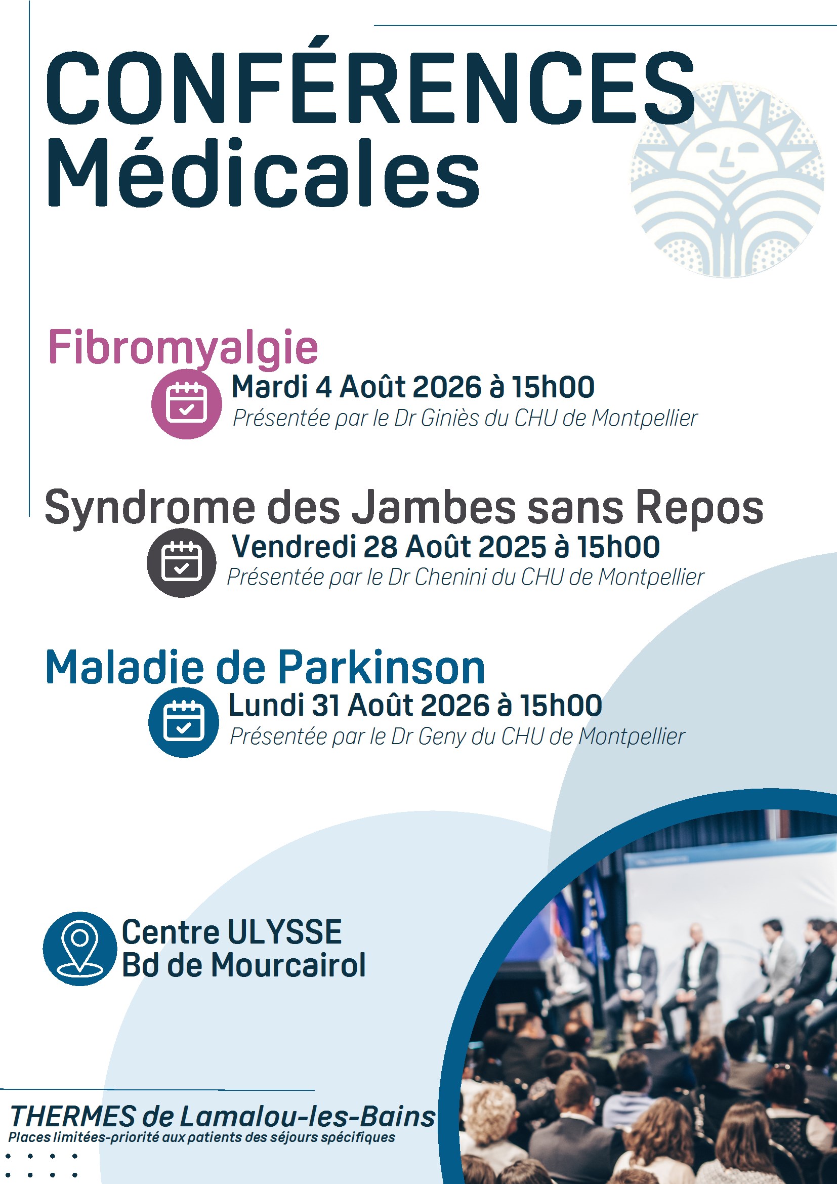 CONFERENCES MEDICALES AOUT